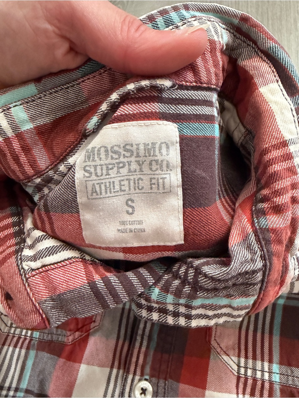 Mossimo Supply Co. Red Plaid Button-Down Shirt with Taylor Swift graphic small - Picture 6 of 7